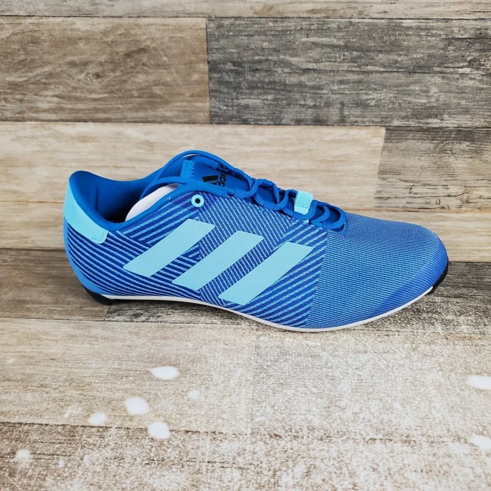 Adidas The Road Mens Cycling Shoes Sz 7‎ Athletic Blue Rush Lace Up Sneakers